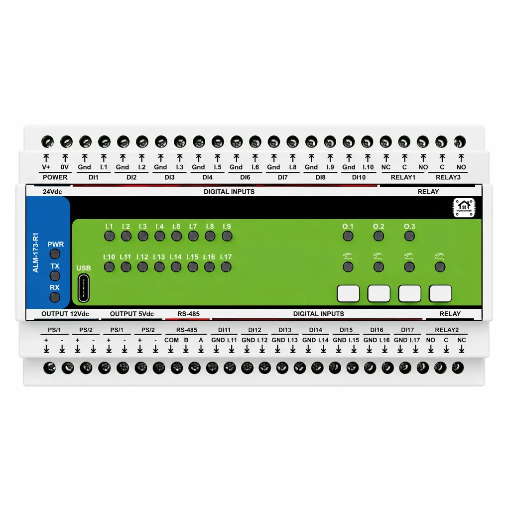 Module Entrées numériques (17 entrées opto-isolées + 3 Relais) ALM-173-R1
